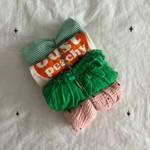 Irish Georgia Peach First Impressions Green and Peach Girl’s Bespoke Mix Set